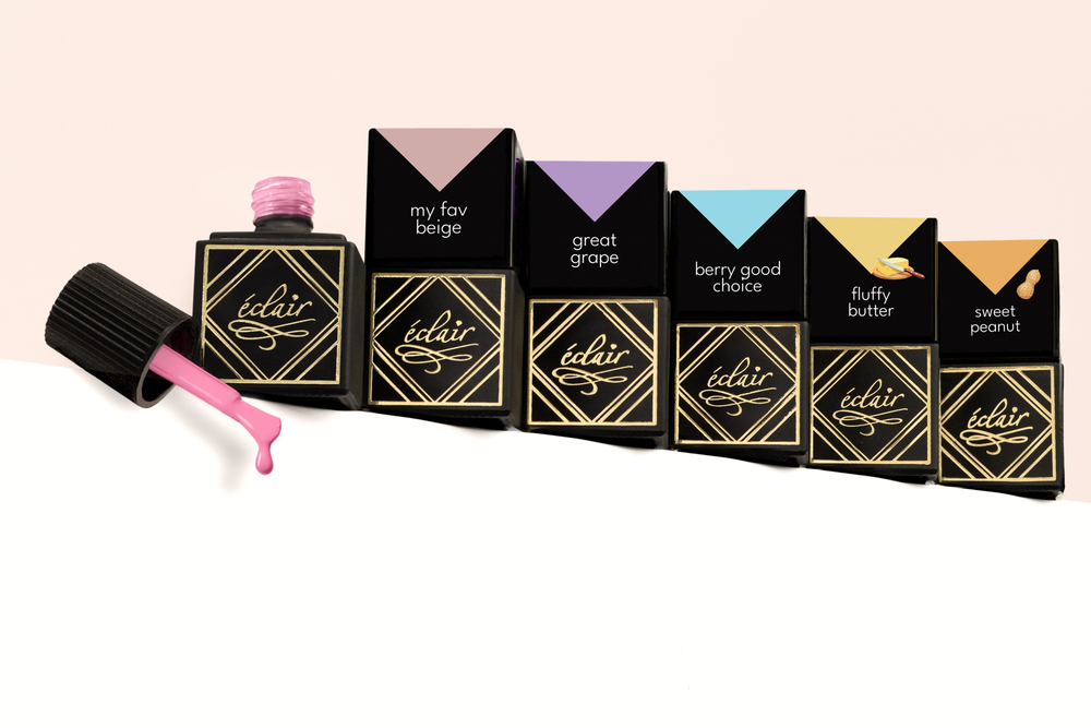 zestaw lakierów hybrydowych Eclair Nail Morning Bites na wiosnę i lato